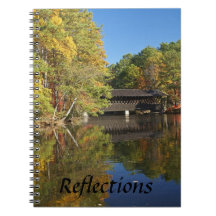 Reflections-Covered Bridge Spiral Note Book