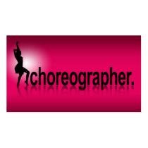 Reflections Modern Icon Choreographer | fuschia business cards