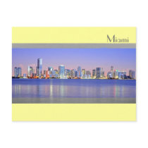 Reflections of a Blue Miami on Biscayne Bay Post Cards