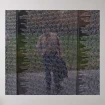 Reflections of Fallen Brothers at the Wall Poster