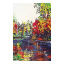 Reflections Painting Stationery Design