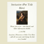 Reflective Beauty (Mignon Pensive) 1869 Bouguereau invitations