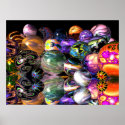 Reflective Fractal Spheres posters