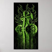 Réflexion croisée de coeur poster