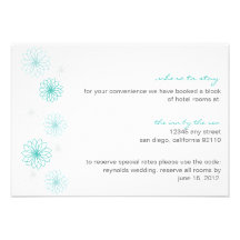 Réflexions florales épousant la carte d'insertion invitations personnalisables