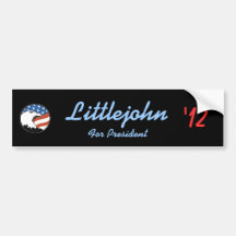 reform2, Littlejohn, '12, For President Bumper Sticker