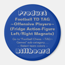 REFRIGERATOR FOOTBALL TD MAGNET GAME