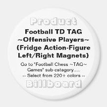 REFRIGERATOR FOOTBALL TD MAGNET GAME