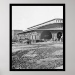 Refugees on a Boxcar at the Atlanta Depot 1864 Poster