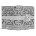 Regal Silver Monogram Damask Family Album Binder