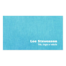 Regard de toile de turquoise simple carte de visite