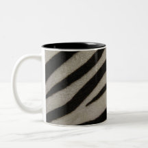 Regard velu de zèbre tasse