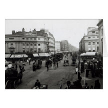 Regardez en bas de la rue d'Oxford, Londres, c.189 Cartes De Vœux