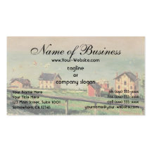 Regatta at Villerville by Gustave Caillebotte Business Cards