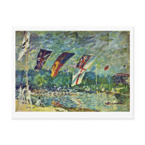 Regatta In Molesey,  By Sisley Alfred Post Cards