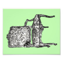 Regency chair in lime green art photo
