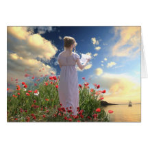 Regency Jane Austen Letter Greeting Card