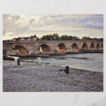 Regensburg bridge personalized flyer