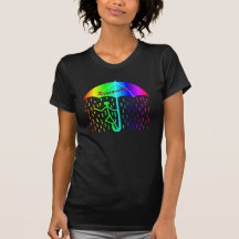 regenschirm-regenbogen t-shirt