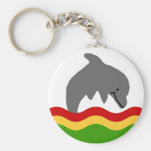 Reggae dolphin key chain