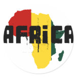 Reggae Map of Africa African Ragga Art