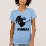 Reggae Music Rasta Rastaman Guitar Womens T-Shirts