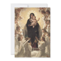 Regina Angelorum by William Adolphe Bouguereau Personalized Announcement