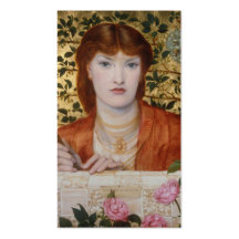 Regina Cordium - Dante Gabriel Rossetti Business Card Template