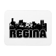 Regina Skyline Rectangle Magnets