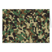 Région boisée Camo Cartes De Vœux