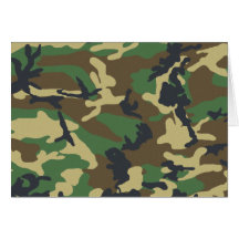 Région boisée Camo Cartes De Vœux