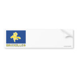 Region of Brussels Flag with Name (French) Bumper Sticker