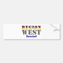 Region West - Darmstadt Auto Aufkleber