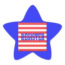 Register in Blue, Red & White Stripes