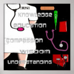 Registered Nurse ARt Poster -