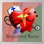 Registered Nurse ART POSTER posters