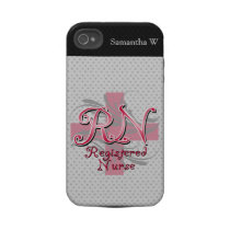 Registered Nurse, Pink Cross Swirls