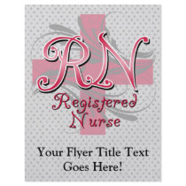 Registered Nurse, Pink Cross Swirls