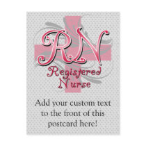 Registered Nurse, Pink Cross Swirls