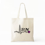 Registered Nurse "RN" Gifts QRS Design Tote Bag