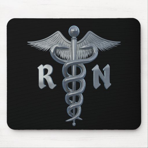 Registered Nurse Symbol Mouse Pad