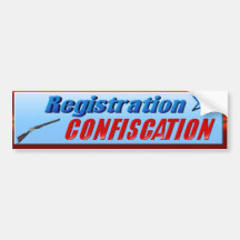 Registration-Confiscation Bumper Stickers