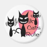 Règle de chats ! ! ! ! ! ! ! ! ! aimants pour réfrigérateur