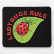 Règle de coccinelles tapis de souris