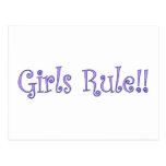 Règle de filles ! carte postale