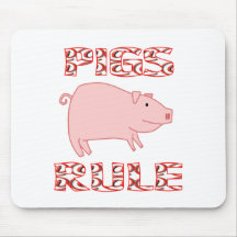 RÈGLE DE PORCS TAPIS DE SOURIS
