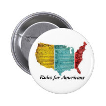 "Règles bouton de logo des Etats-Unis pour América Badge Avec Épingle