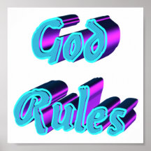 Règles de Dieu Posters