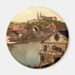 Regnitz and Michaelsberg Bamberg Bavaria Germany Refrigerator Magnet