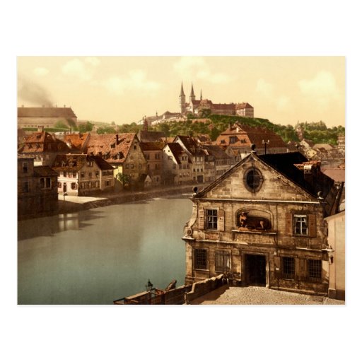 Regnitz and Michaelsberg Bamberg Bavaria Germany Post Cards